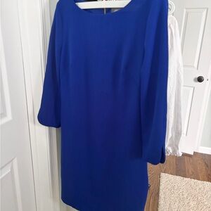 Vince Camuto Royal Blue Long Sleeve Dress
